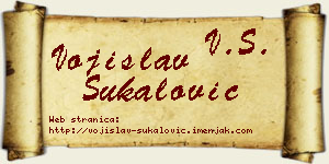 Vojislav Šukalović vizit kartica